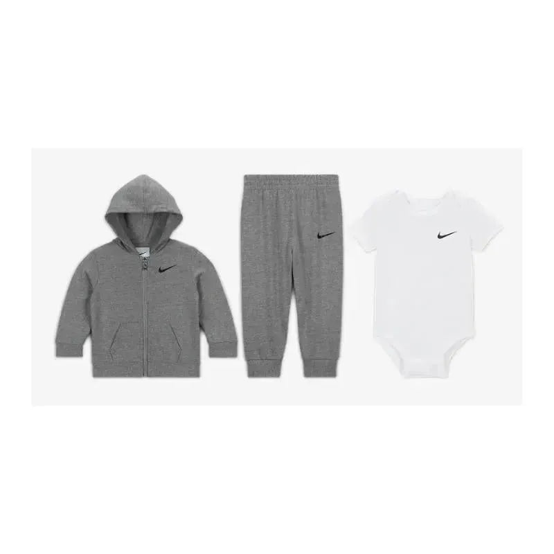 Haddad - Nike 3pc Bodysuit Pant Set, Gray  Image 1