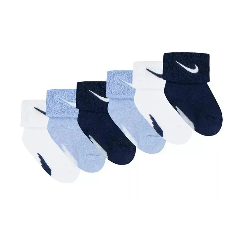 Haddad - Nike 6Pk Terry Cuffed Socks, Blue Image 2