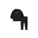 Haddad - Nike Fleece Crew & Legging Set, Black  Image 1