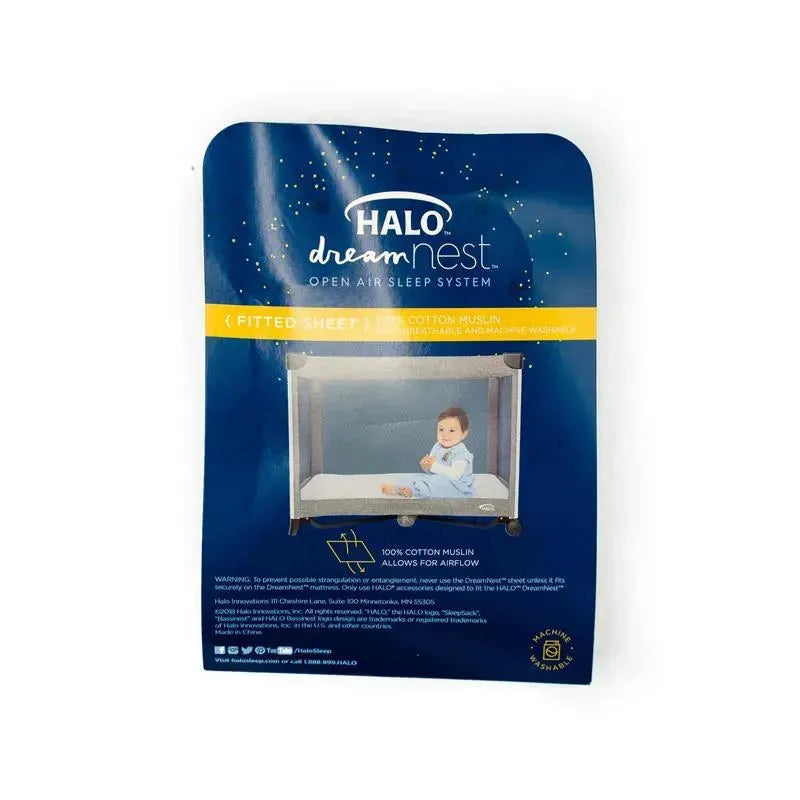 Halo Dreamnest Fitted Sheet White Image 2