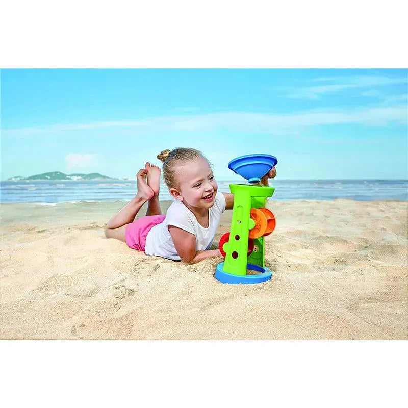 Hape - Double Sand and Water Wheel Kid's Beach Toy Image 2