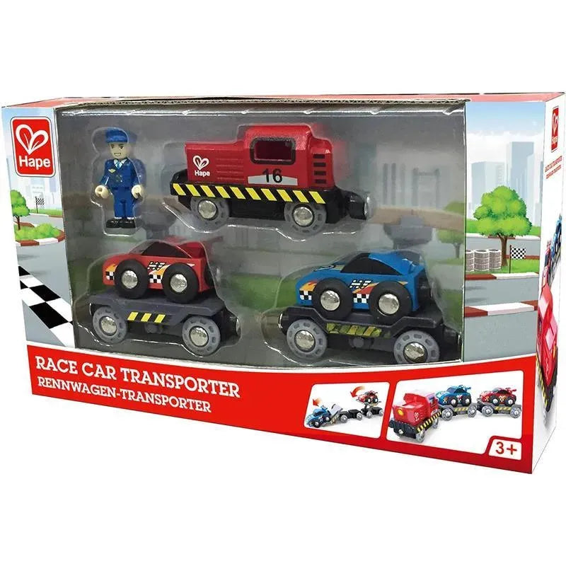 Hape - Race Car Transporter Image 5