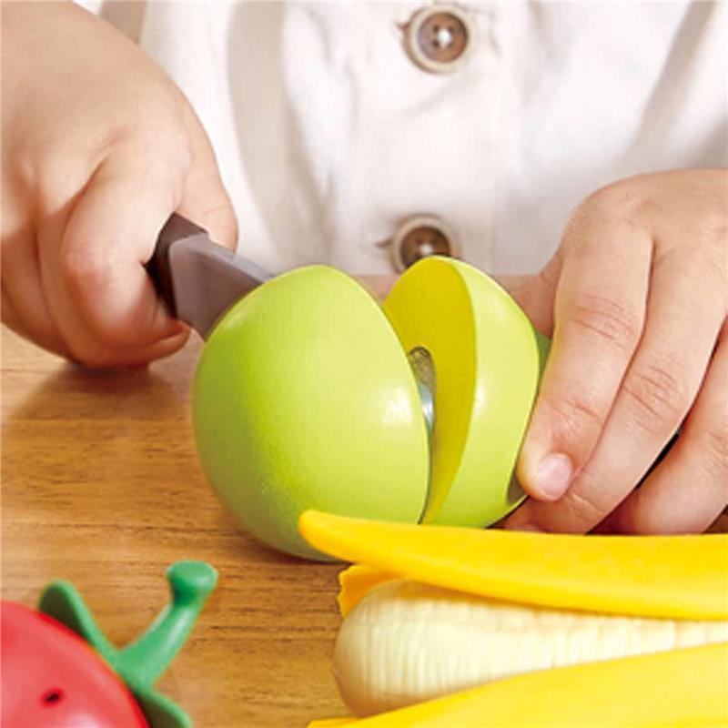 Hape - Wooden Healthy Cutting Play Fruits with Play Knife