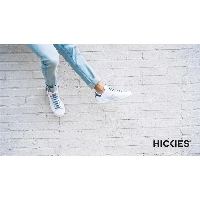 Hickies - No Tie Shoelaces For Adults Premium, Unisex, One Size fit All, Blue Straps Image 5