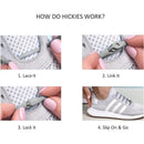 Hickies - No Tie Shoelaces For Adults Premium, Unisex, One Size fit All, Grey Straps Image 2