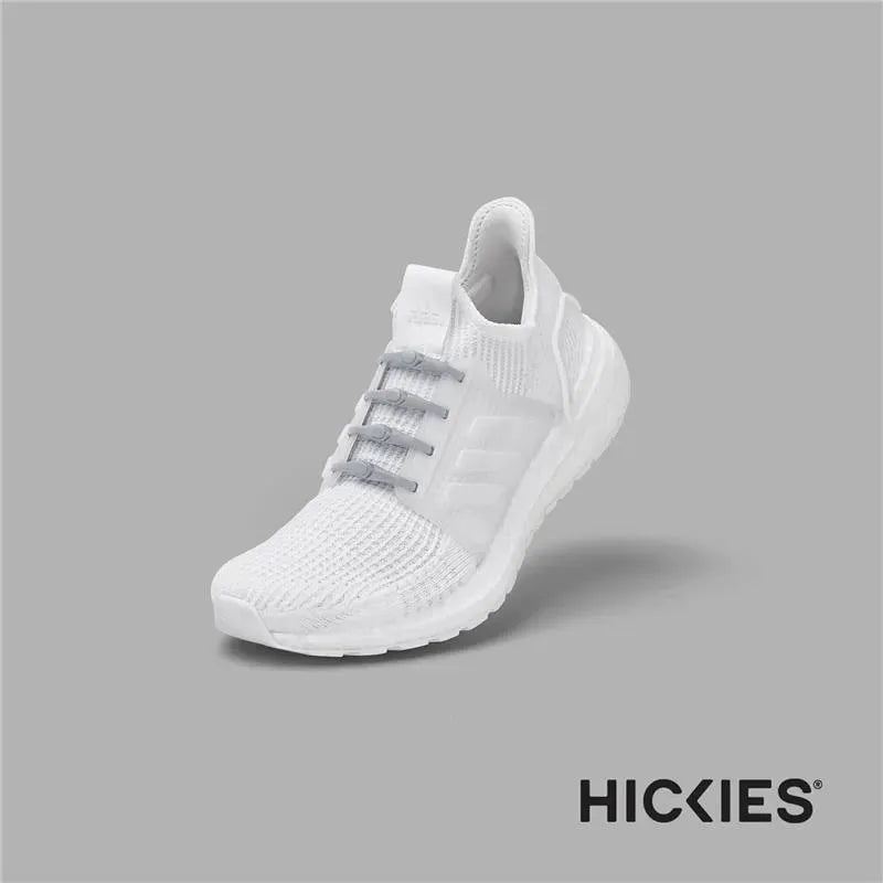 Hickies - No Tie Shoelaces For Adults Premium, Unisex, One Size fit All, Grey Straps Image 4