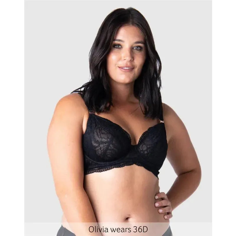 Hotmilk - Heroine Plunge Black Nursing Bra Flexiwire Image 1