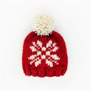 Huggalugs - Snowflake Red Beanie Hat For Baby & Kids  Image 2