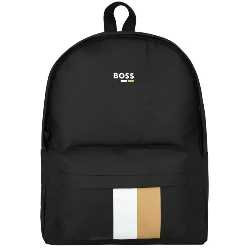 Hugo Boss Baby - Boys Black Logo Backpack Image 1