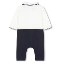 Hugo Boss Baby - Ceremony Polo Collar Overalls, Navy Image 2