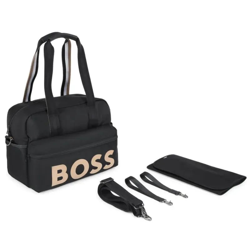 Hugo Boss Baby - Changing Bag Gold Logo Uni Black Image 1