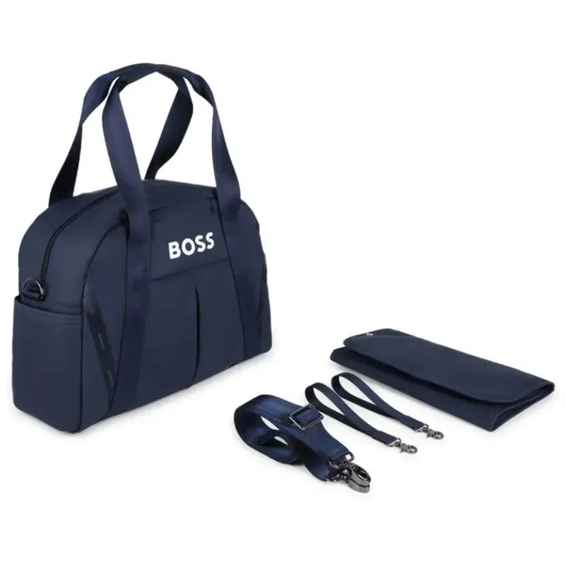 Hugo Boss Baby Coated Fabric Changing Bag Navy