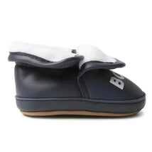 Hugo Boss Baby - Faux Sherling Leather Slippers, Navy Image 2