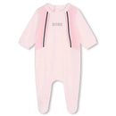 Hugo Boss Baby - Girl Long Sleeve Footie, Pink Image 1