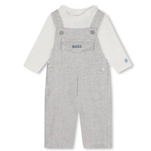 Hugo Boss Baby - Long Sleeve Tee & Overalls Set, Grey Image 1