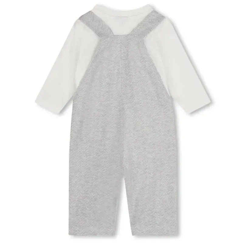 Hugo Boss Baby - Long Sleeve Tee & Overalls Set, Grey Image 2