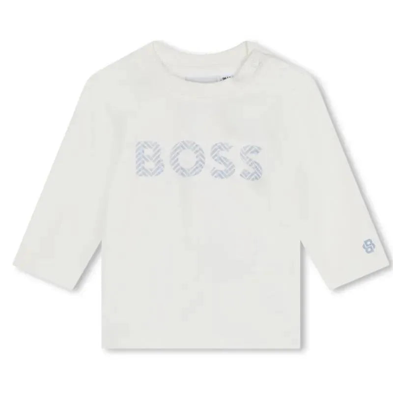 Hugo Boss Baby - Long Sleeve Tee & Overalls Set, Grey Image 3