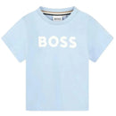 Hugo Boss Baby - Short Sleeve Basic Logo Tee, Blue Image 1