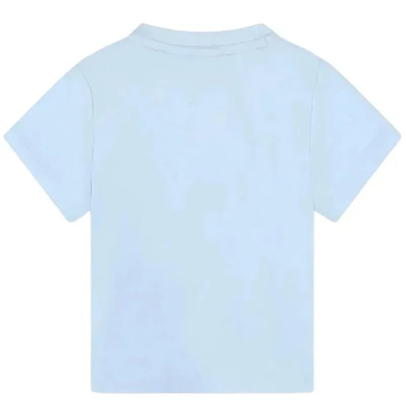 Hugo Boss Baby - Short Sleeve Basic Logo Tee, Blue Image 2