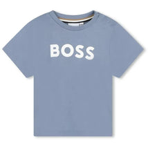 Hugo Boss Baby - Short Sleeve Basic Logo Tee, Grey Image 1