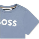 Hugo Boss Baby - Short Sleeve Basic Logo Tee, Grey Image 3