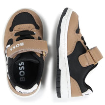 Hugo Boss Baby - Sneaker In Mix Material, Black/Beige Image 2