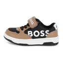 Hugo Boss Baby - Sneaker In Mix Material, Black/Beige Image 3