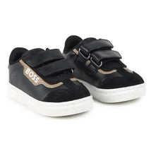 Hugo Boss Baby - Sneakers In Leather & Mesh, Black Image 1