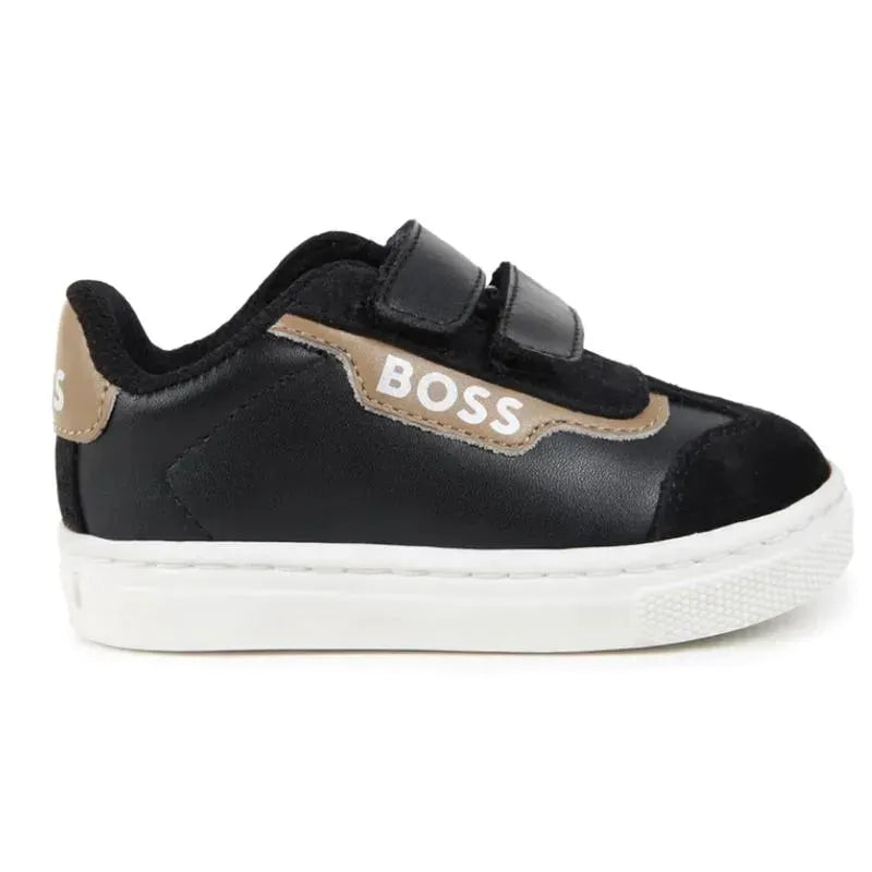 Hugo Boss Baby - Sneakers In Leather & Mesh, Black Image 2