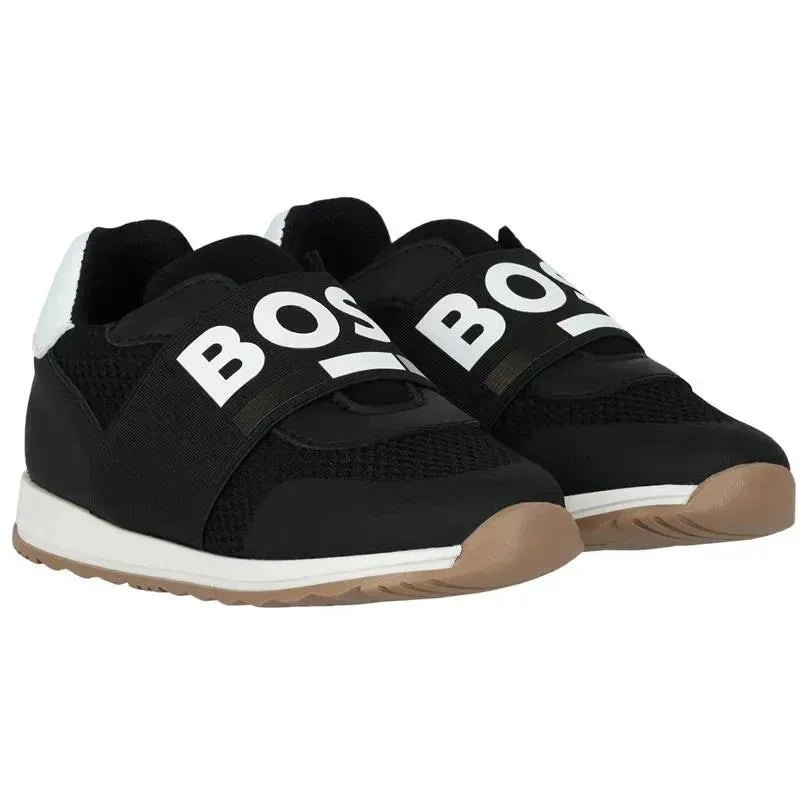 Hugo Boss Baby - Sneakers In Leather & Mesh Logo Elastic Image 1