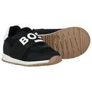 Hugo Boss Baby - Sneakers In Leather & Mesh Logo Elastic Image 3