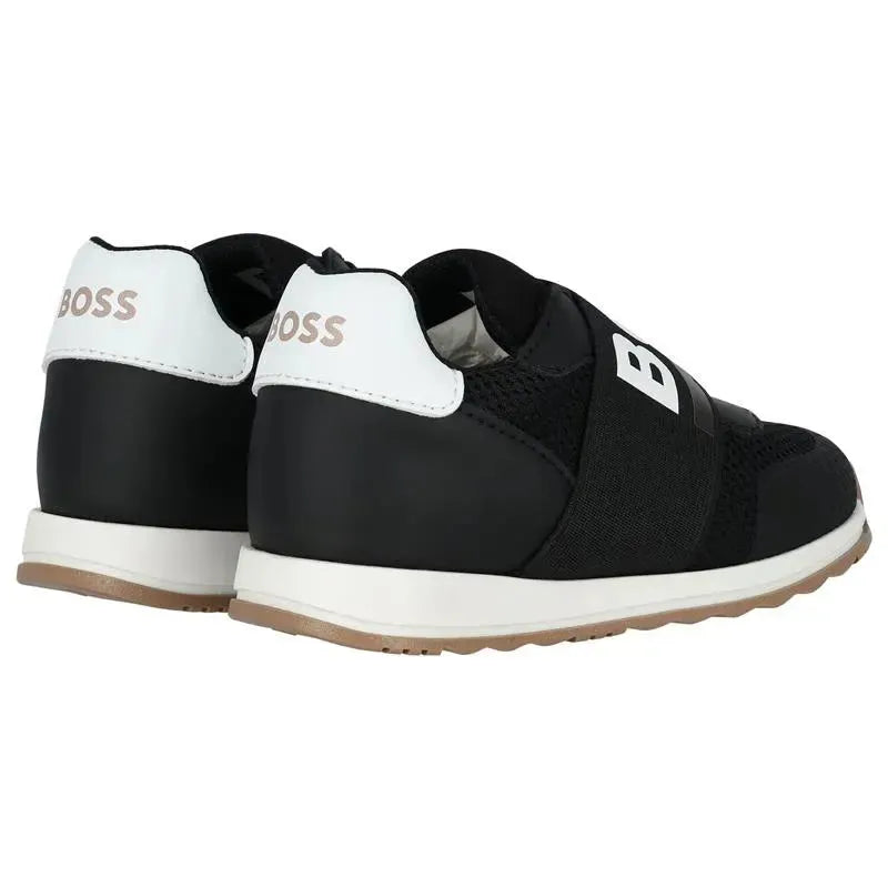 Hugo Boss Baby - Sneakers In Leather & Mesh Logo Elastic Image 5