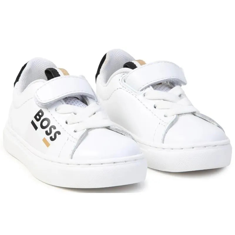 Hugo Boss Baby - Sneakers With Elastic Lace And Hook, White Image 1