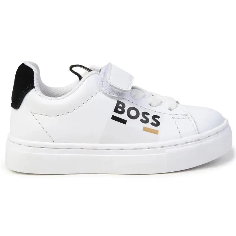 Hugo Boss Baby - Sneakers With Elastic Lace And Hook, White Image 2