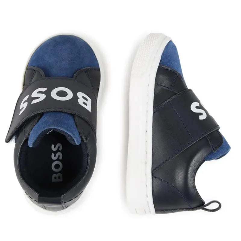 Hugo Boss Baby - Sneakers With Elastic Logo, Navy Image 5