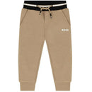 Hugo Boss Baby - Younger Boys Beige Logo Joggers Image 1