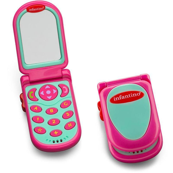 Infantino Flip and Peek Fun Phone, Pink