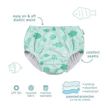 Iplay - Eco Pull-Up Swim Diaper, Light Blue Dinos Image 2