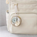 Itzy Ritzy - Clear Pacifier Case with Handle, Holds 2 Pacifiers, Taupe Image 4