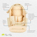 Itzy Ritzy - Diaper Bag Backpack, Large Capacity Boss Plus Baby Backpack Diaper Bag, Milk & Honey Image 4