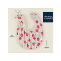 Itzy Ritzy - Itzy Bibs™, Strawberries + Cream  Image 2