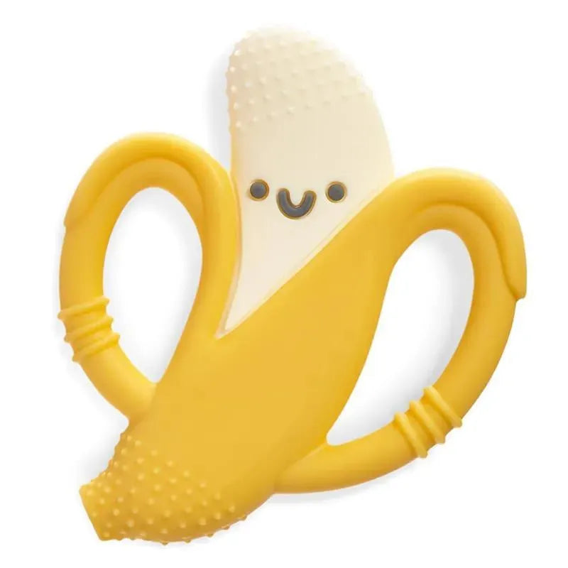 Itzy Ritzy - Silicone Teether with Easy-Grab Handles, Banana Image 1