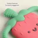 Itzy Ritzy - Silicone Teether with Easy-Grab Handles, Strawberry Image 3