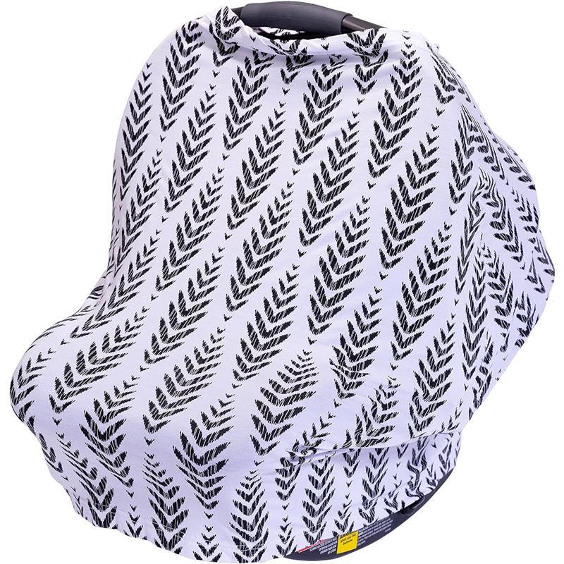 J.L. Childress - 4-in-1 Multi-Use Cover, Stretchy Car Seat Canopy and Privacy Cover, Feathers Image 1