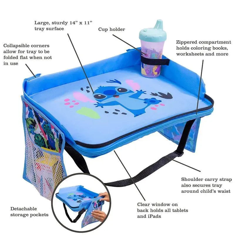 J.L. Childress - Disney Baby 3-in-1 Travel Tray & iPad Tablet Holder, Stitch Image 3