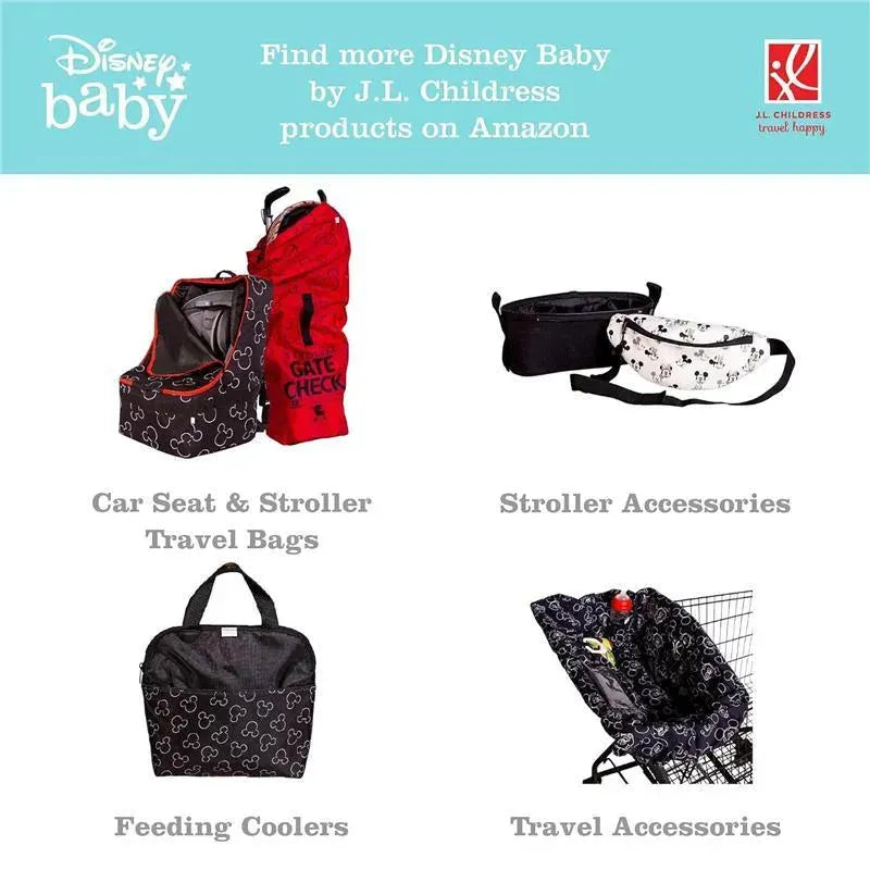 J.L. Childress - Disney Baby Portable Diaper Changing Station, Mickey Minnie Ivory Image 2