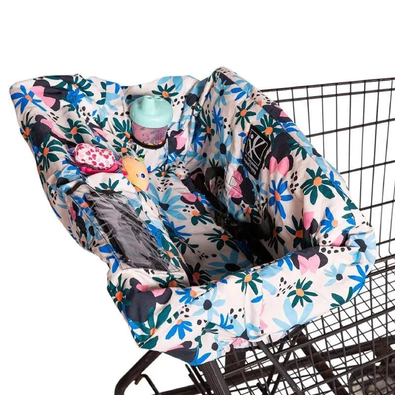 J.L. Childress - Shopping Cart & High Chair Cover for Baby to Toddler, Minnie Floral Image 1