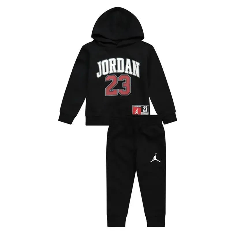 Jordan Baby - 2Pk Boy Jersey Pack Hoodie & Jogger Pants, Black Image 1