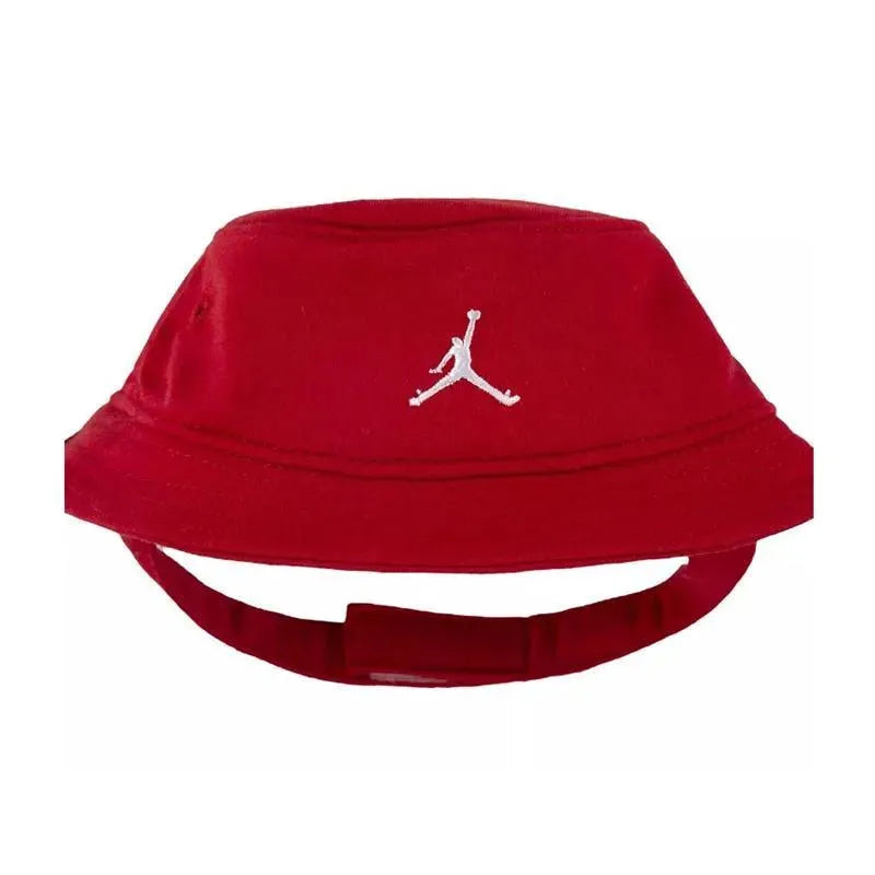 Jordan Baby Boys Bucket Hat and Bodysuit Gift Box Red, 2 Piece Set Image 2