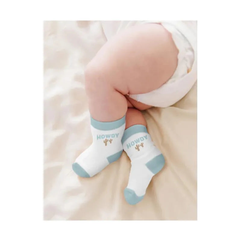 Jujube - Baby Socks Trio, Howdy Partner Blue Image 3